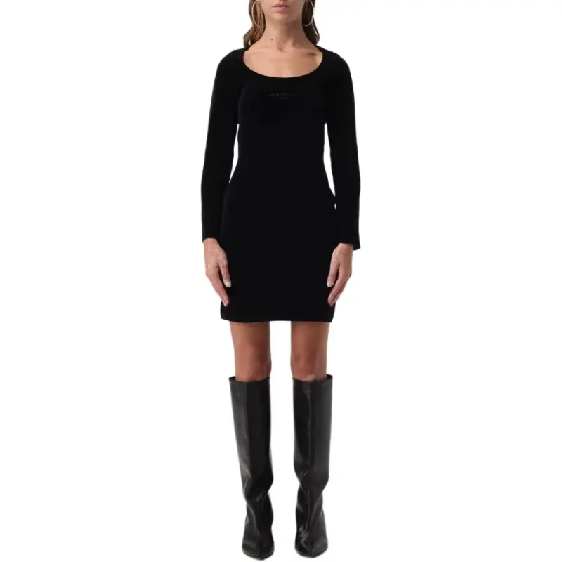 Alexander Wang Logo embroidered Scoop neck Minidress-4