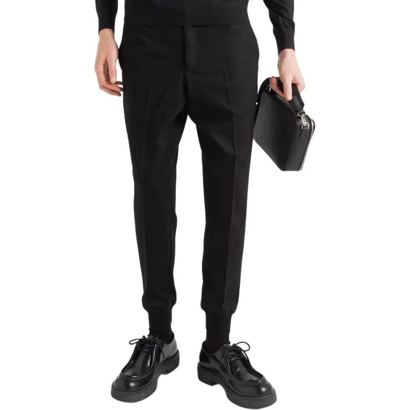 PRADA Buttoned Tapered Leg Pants-2