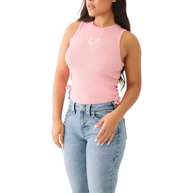 TRUE RELIGION Tank Tops Women's Pink-2