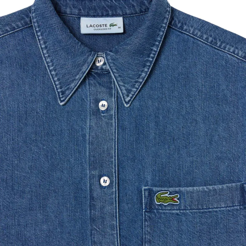 LACOSTE Shirts Women's Blue-3