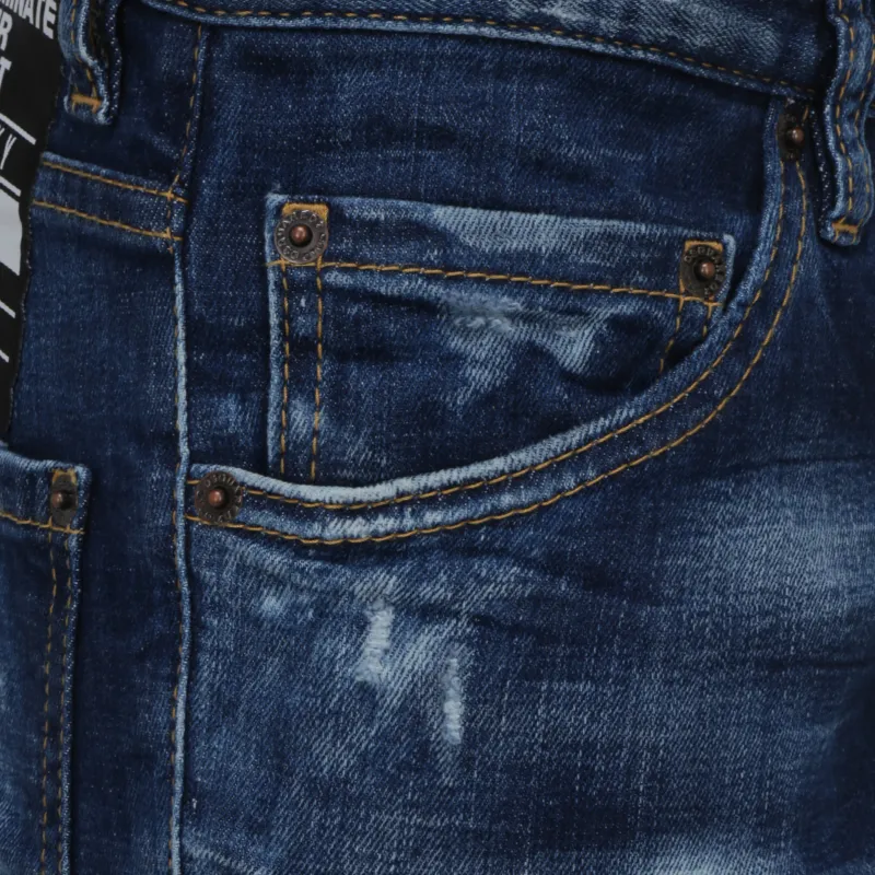 DSQUARED 2 Stripe Detail Distressed Jeans-2