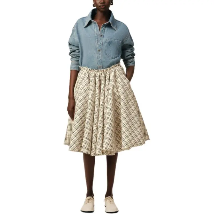 AMIPARIS Checkered Skirt-2
