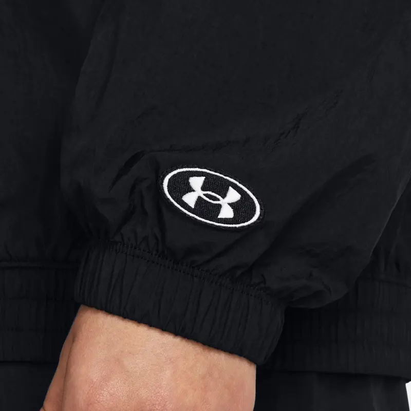 Under Armour Ua Legacy Crinkle Jacket Jackets Coats Women's Black White-3