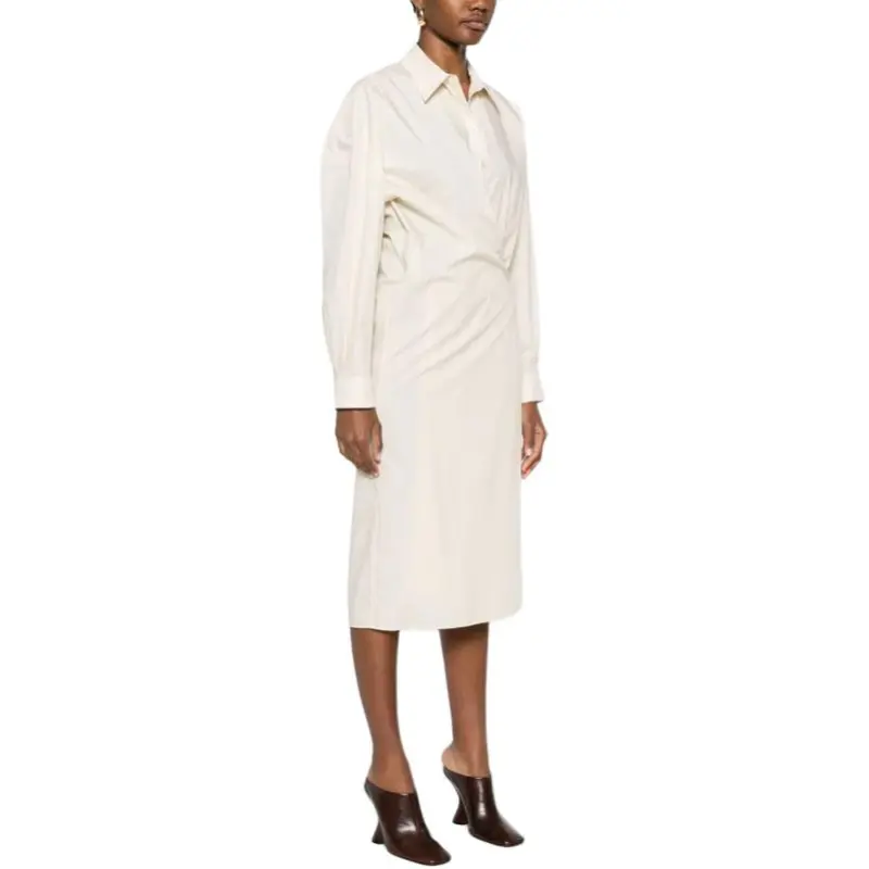 Lemaire Long Sleeved Twisted Midi Dress-2