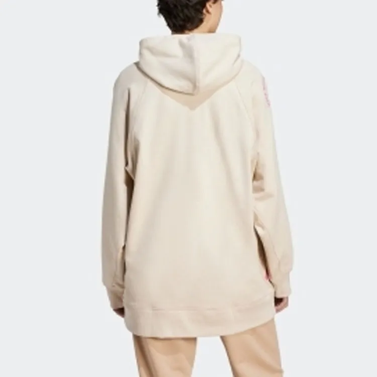Adidas Logo Printed Drawstring Hoodie-2