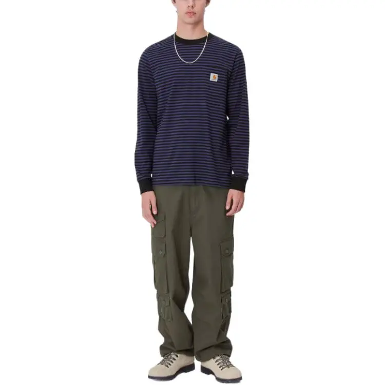 Carhartt WIP FW24 L/S Verner Pocket T Shirt T Shirt Unisex Purple-2