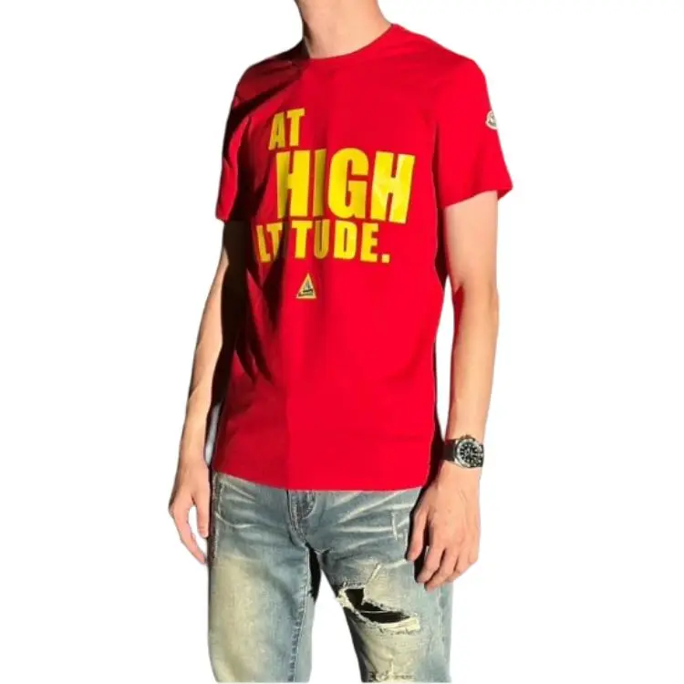 Moncler T Shirts Men Red-1