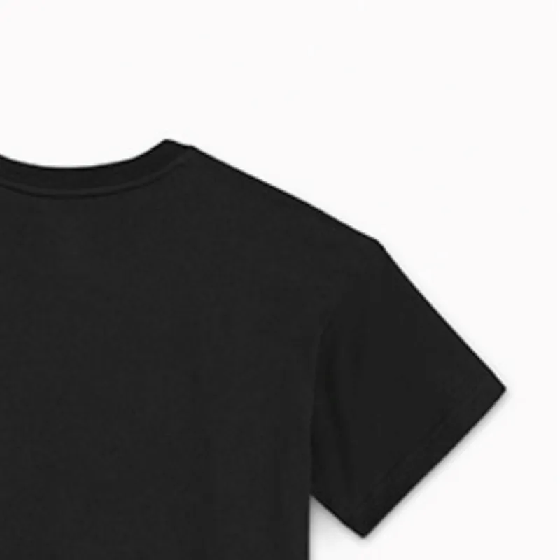 Converse Drop Shoulder Sleeve T Shirt Women's Black-3