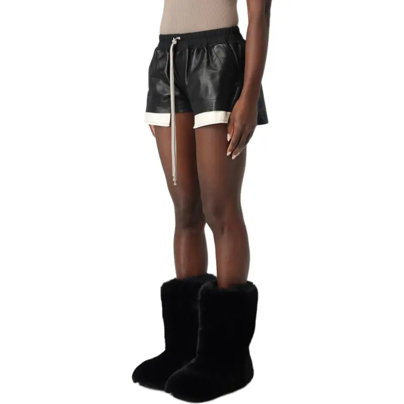 RICK OWENS Pelle Shorts Fog Boxers Black-3