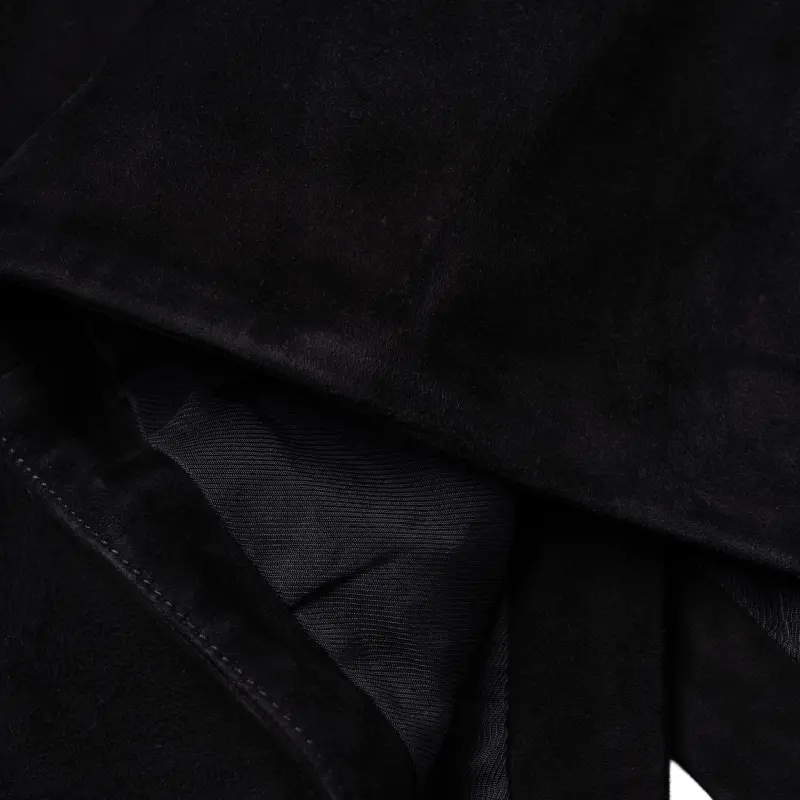BALMAIN Leather Short Skirts Women's Black-7
