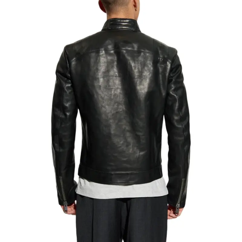 BALLY X Adrien Brody Zipped Biker Jacket-4