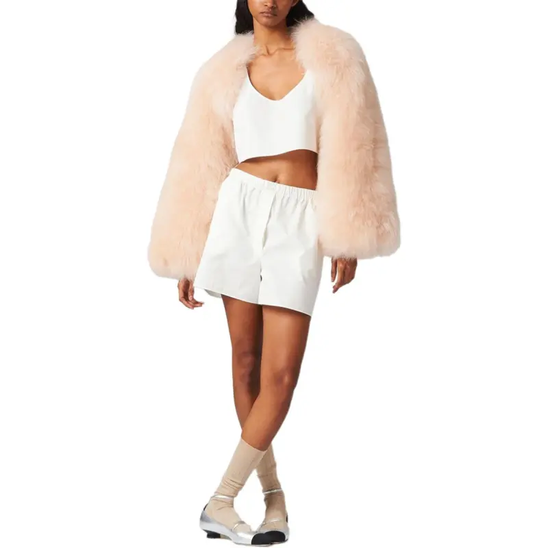 MIU MIU Casual Shorts Unisex Ecru-2