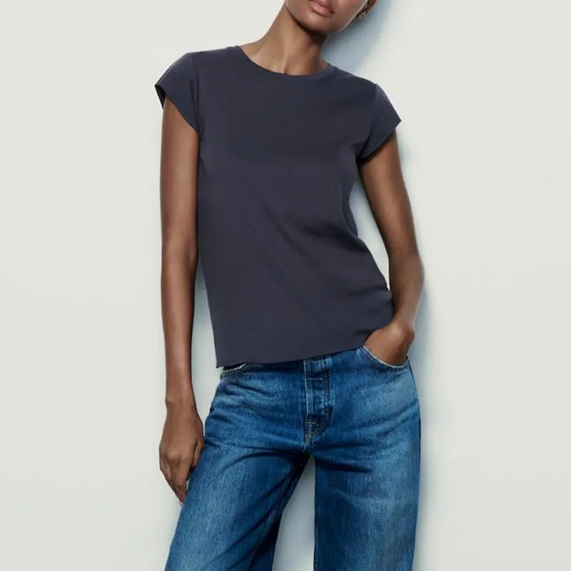 ZARA T Shirts Women's Indigo-2