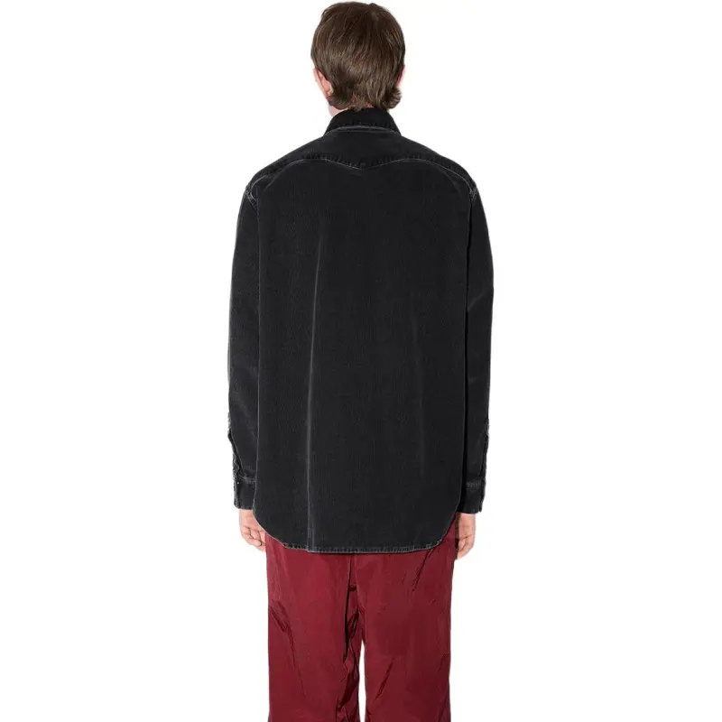 Acne Studios Collared Button Up Denim Jacket-2