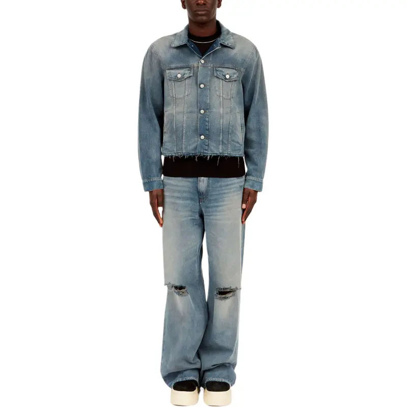 MM6 Maison Margiela Straight Hem Denim Jacket-1