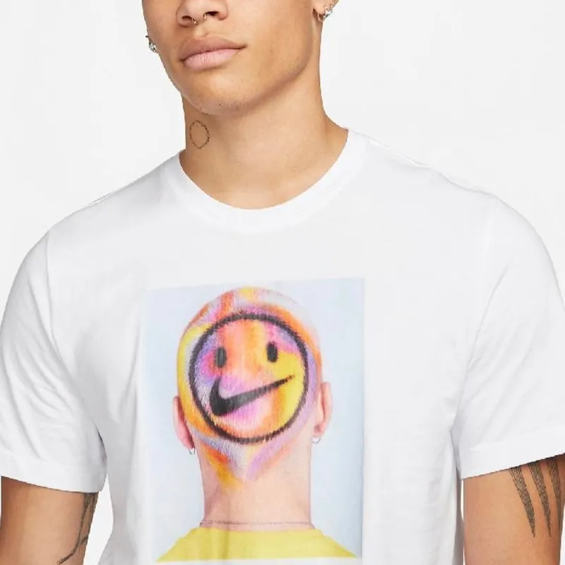 Nike T-Shirts Men White-5