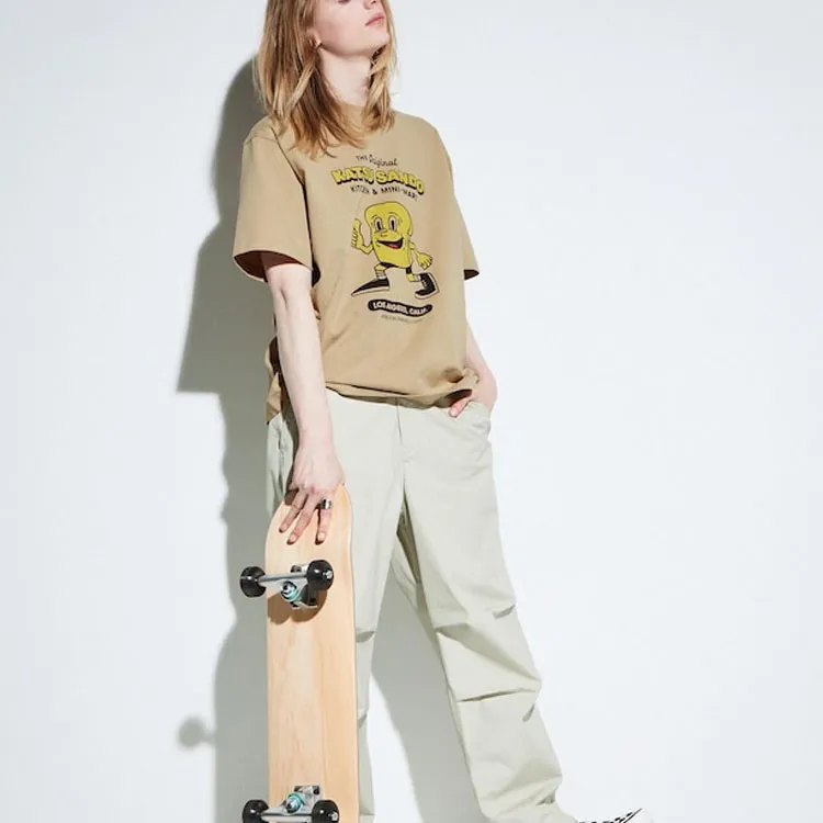 UNIQLO L.A. Eats Series T Shirt Unisex Khaki-1