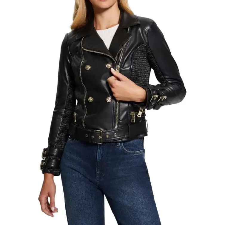 GUESS Jackets & Coats Women's Black-3