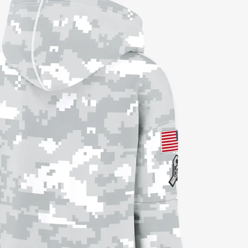 Nike Tennessee Titans Salute To Service Primary Edge Club Women's Nike Nfl Pullover Hoodie-2