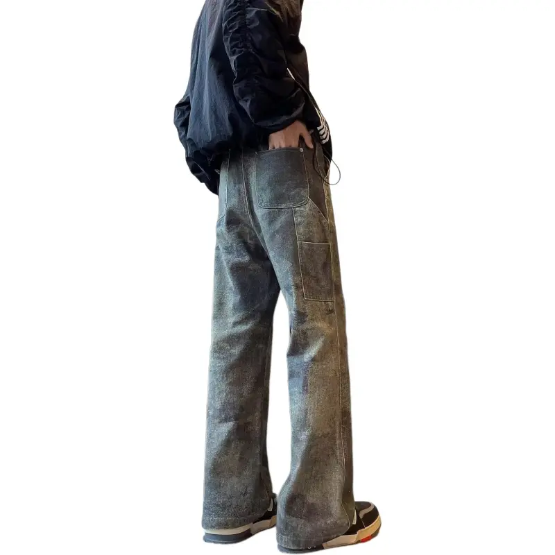 Concubine Zhu Jeans Unisex Green-3