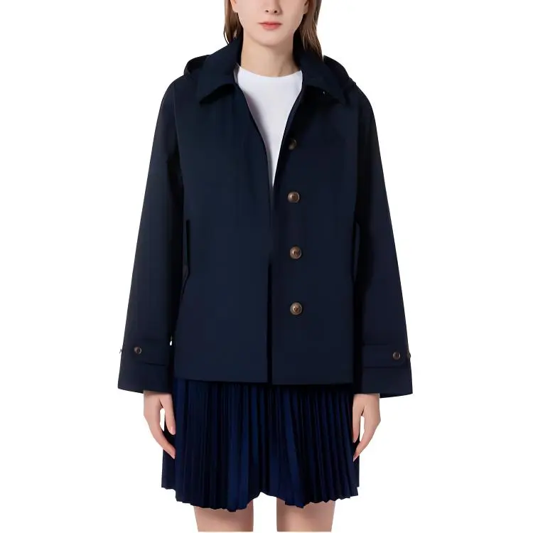 LACOSTE Jackets Coats Women's Marine Blue-1