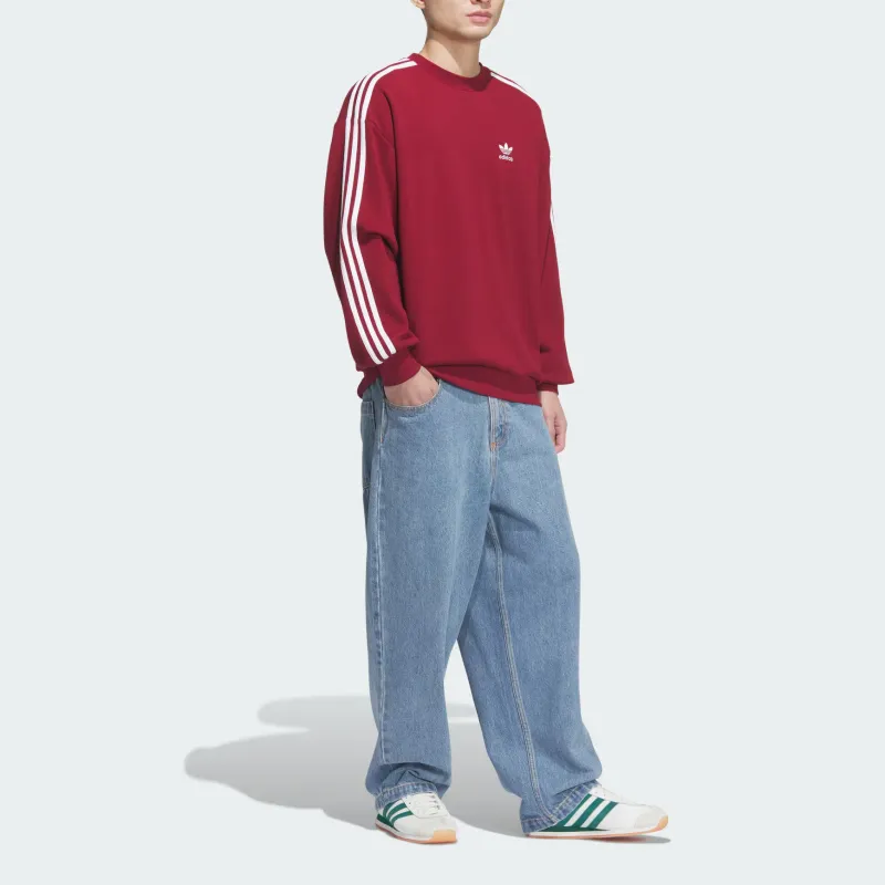 Adidas Originals ADICOLOR FW24 OVERSIZE CREW Sweatshirt Men's Scarlet-3