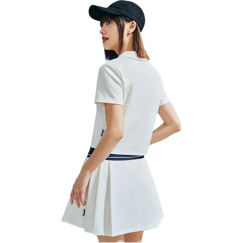 Anta x HAIBAOKANKAN,LIANMINGKUAN Life Collection Polo Shirt Women's Ivory White-2