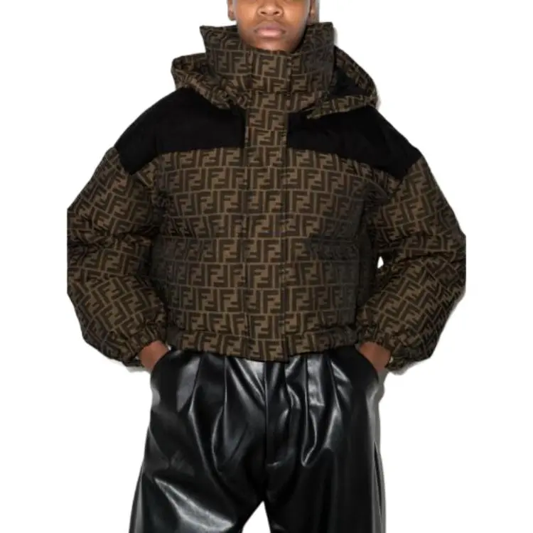 FENDI Down Jacket Women's Brown-2