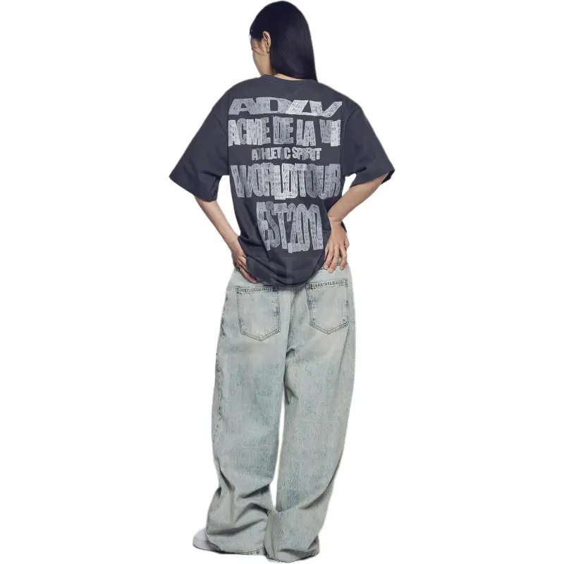 Acme De La Vie/ADLV FW24 T Shirt Unisex Charcoal Gray-2