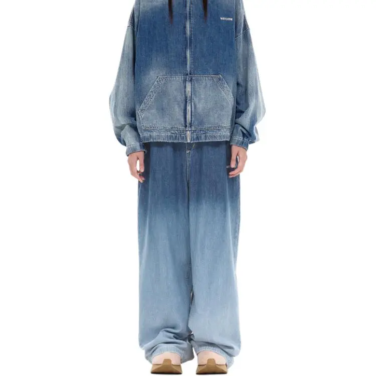 WE11DONE SS25 Jeans Unisex Blue-2