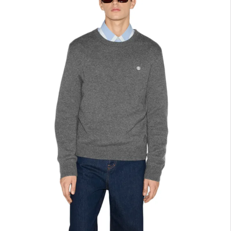 GUCCI Sweaters Men Gray-2