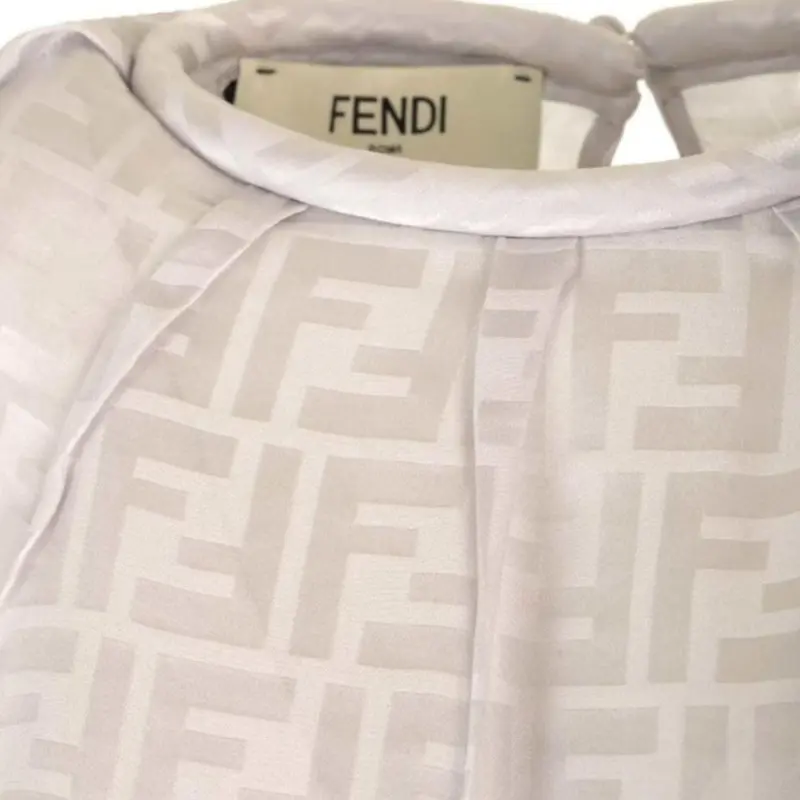 FENDI T-Shirts Women's Gray-4