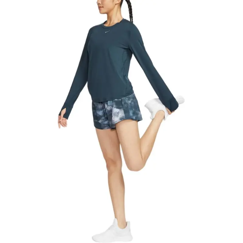 Nike Dri-Fit OneSwoosh FW24 Sports Shorts Women's Marine Blue-1