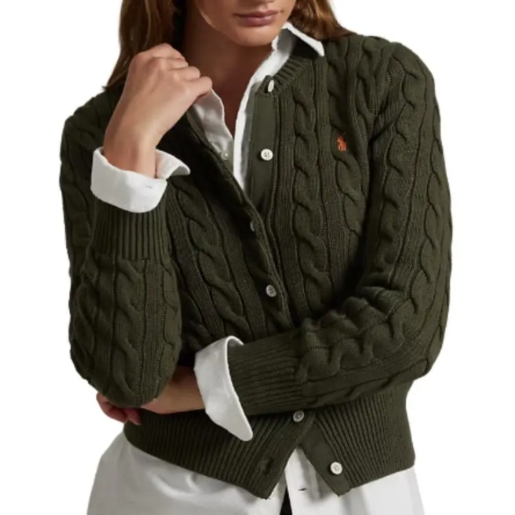 Polo Ralph Lauren Long Sleeve Cardigan Green-3