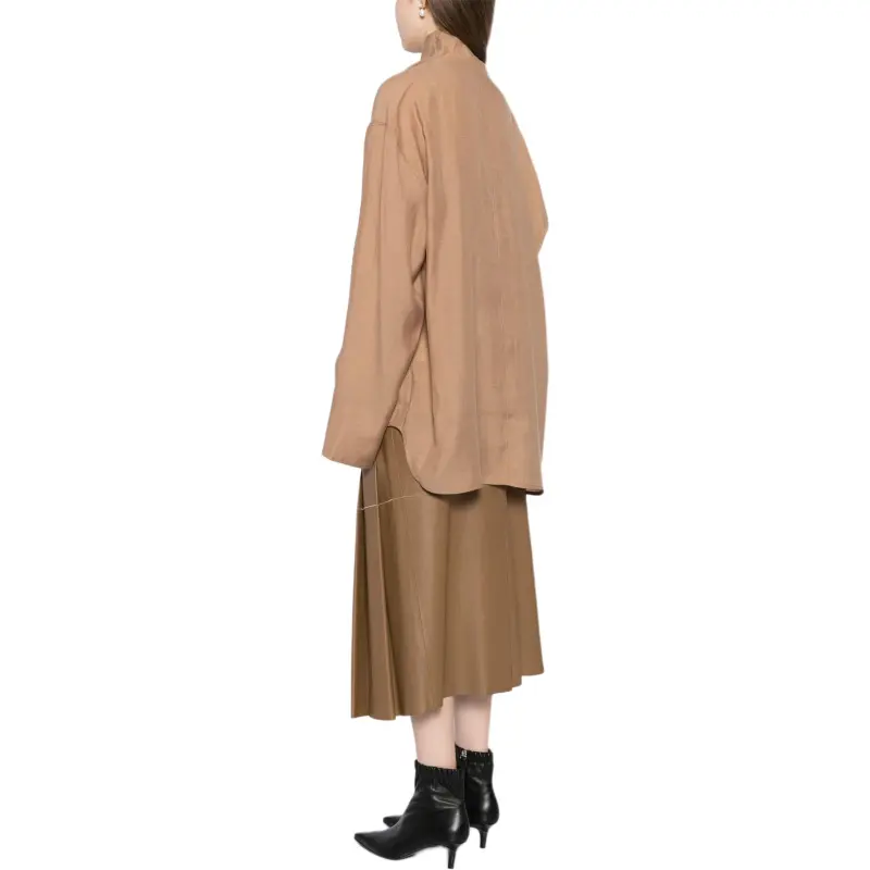 TOTEME Funnel neck Organza Blouse-3
