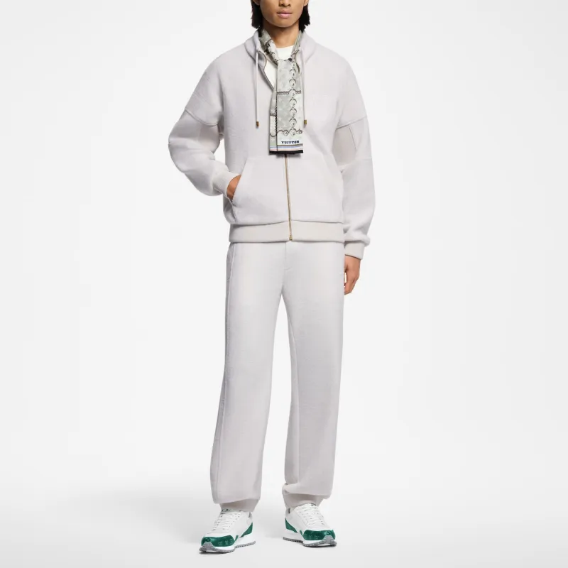LOUIS VUITTON 1AGJXN Quilted Textured Wool Blouson-3