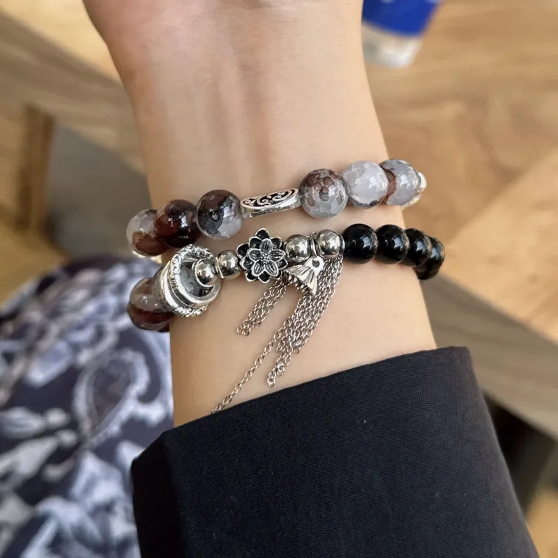 Mù Shàng Yún Yě Colored Glaze Bracelets Women's-2