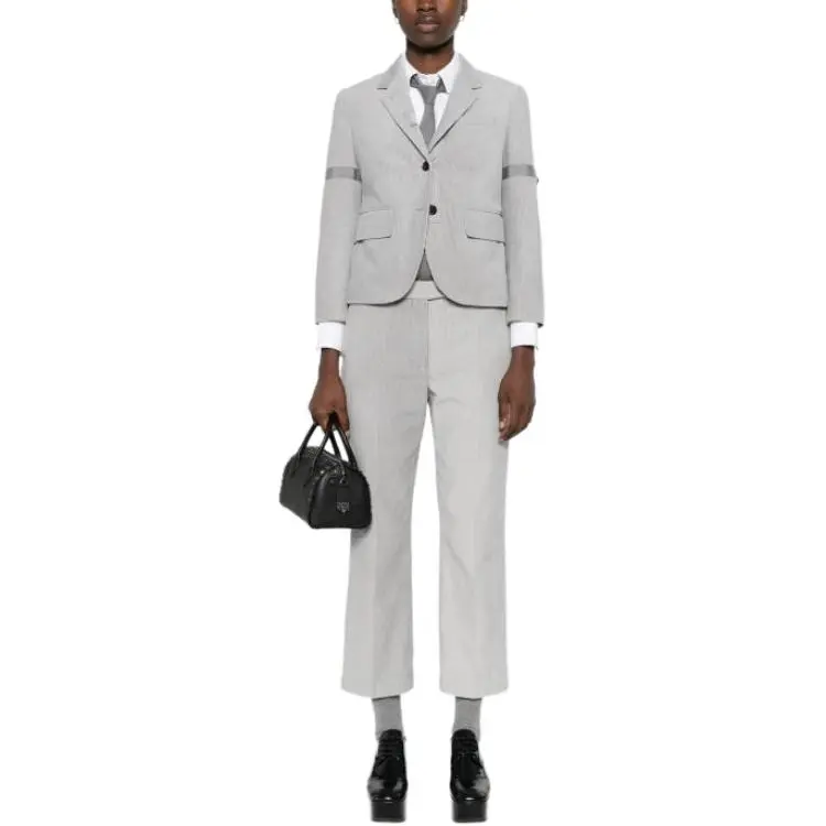 THOM BROWNE Corduroy Single breasted Blazer-5
