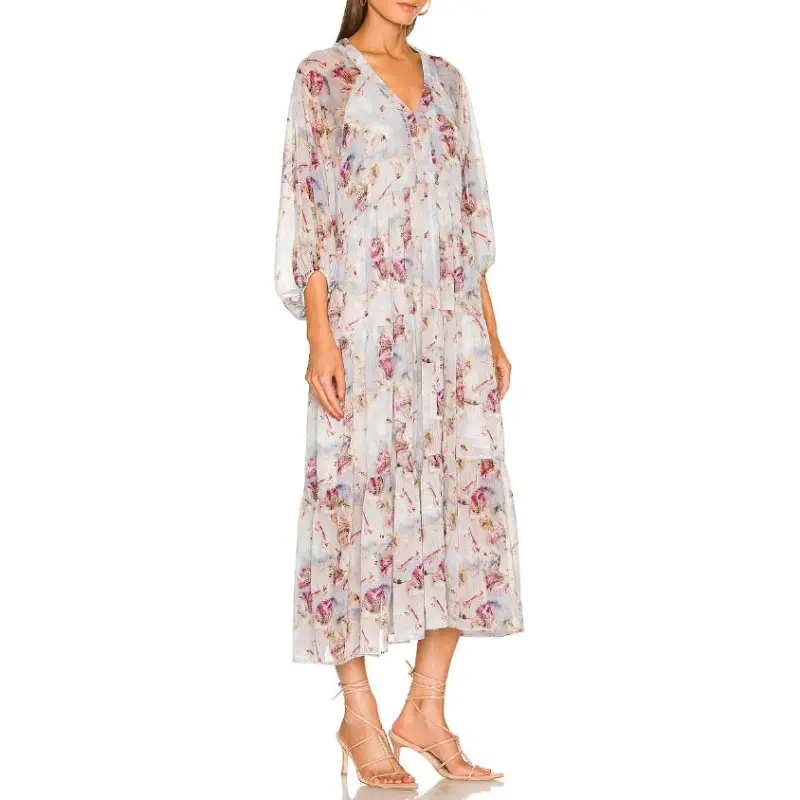 ALLSAINTS Long-Sleeved Dresses Women's White-2