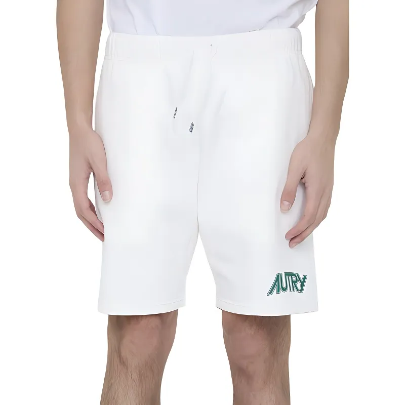 AUTRY Logo Stamp Drawstring Track Shorts-1