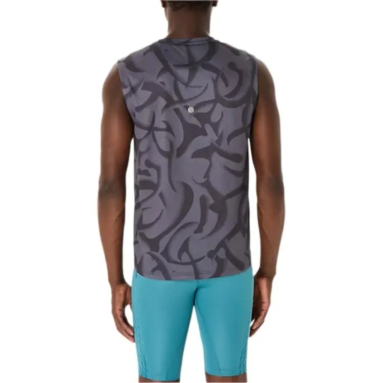 Asics Tank Tops Men Gray-1
