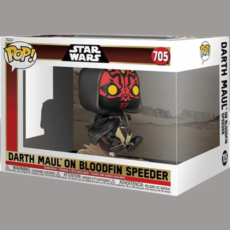 Funko Pop! Star Wars Darth Maul Ride Flight Motorcycle Chibi Figures-3