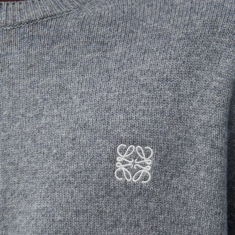 LOEWE Logo Embroidered Crewneck Jumper-4