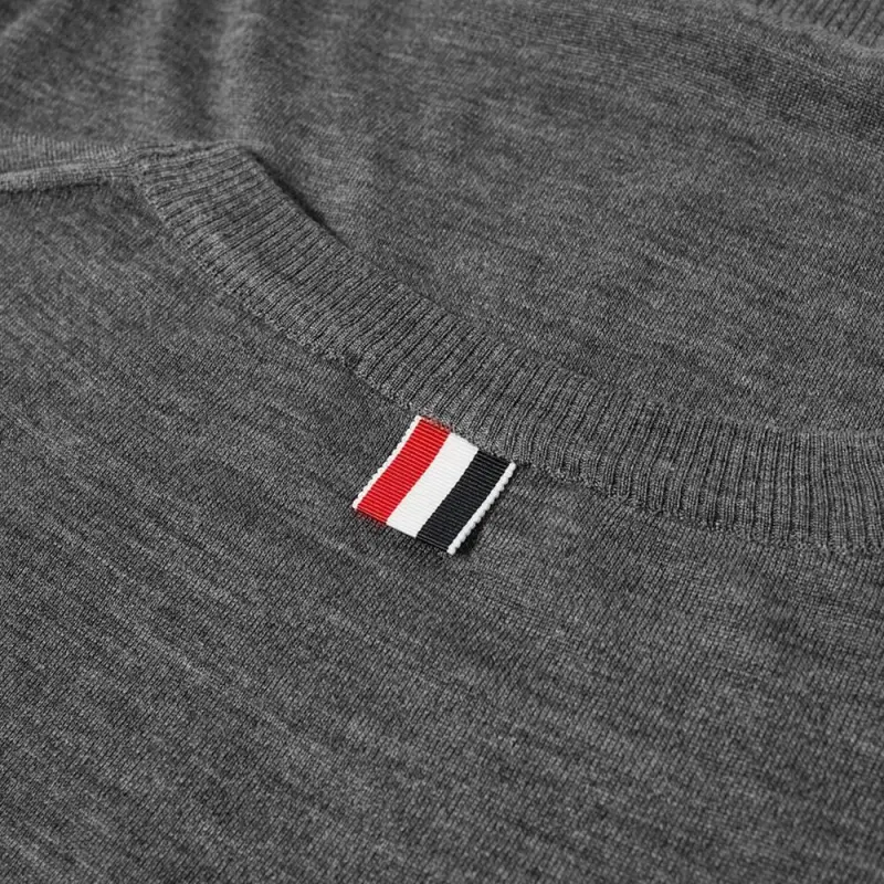 THOM BROWNE 4 Bar Crewneck Pullover-4