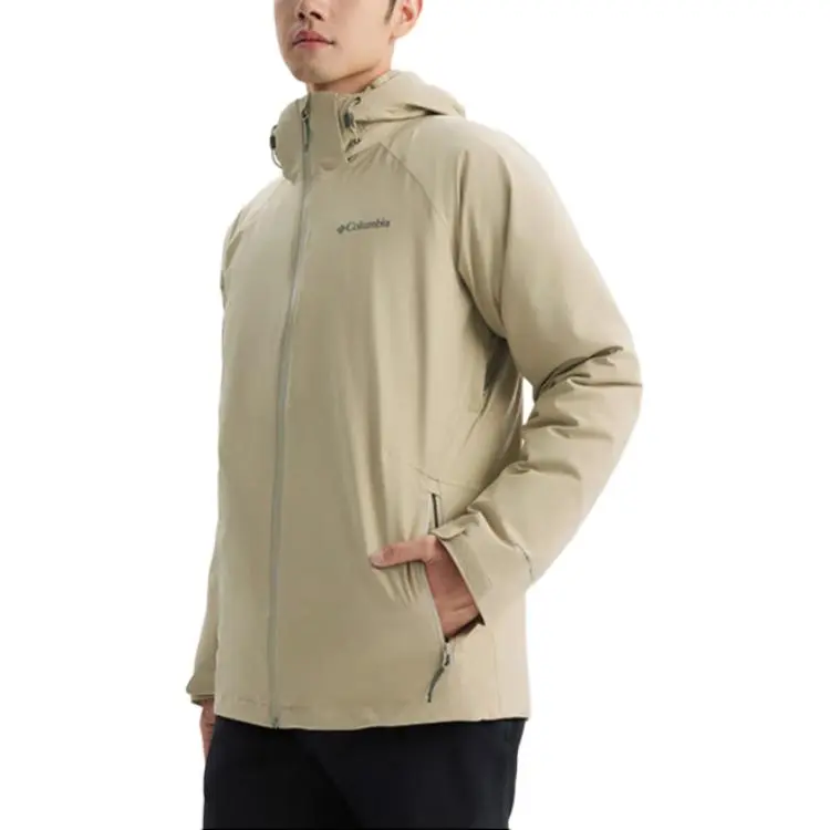 Columbia Waterproof And Warm Windbreaker Jacket Men's Khaki-4