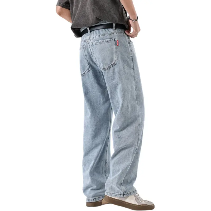VALKOMM Jeans Unisex Bleached White Blue-7