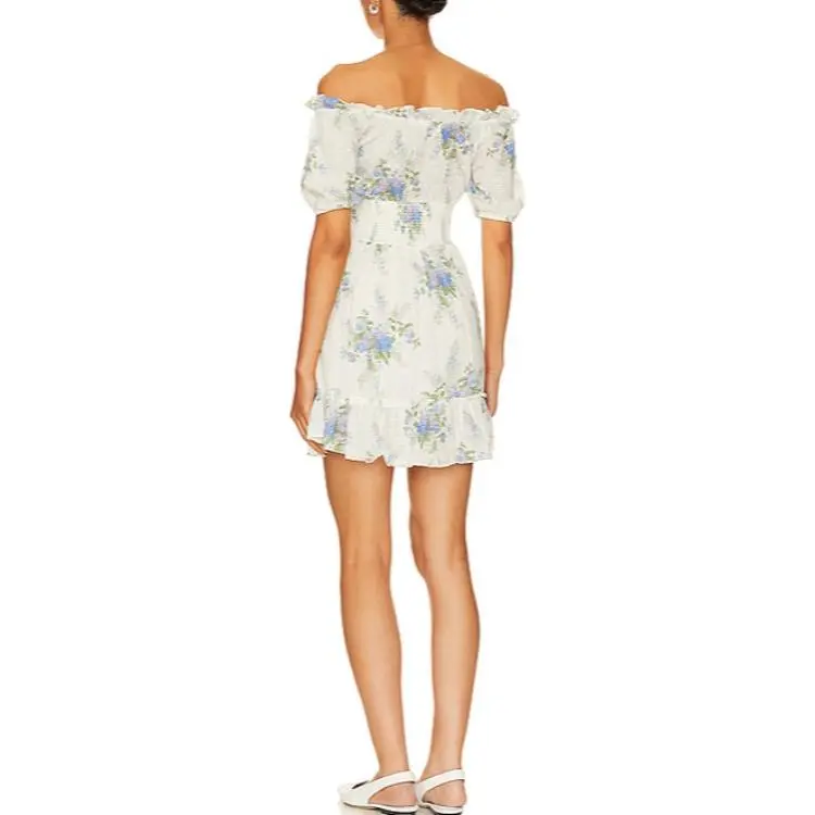 LOVESHACKFANCY Short-Sleeved Dresses Women's White-1