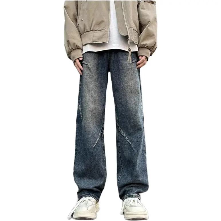DUATOGE Jeans Men's Vintage Blue-1