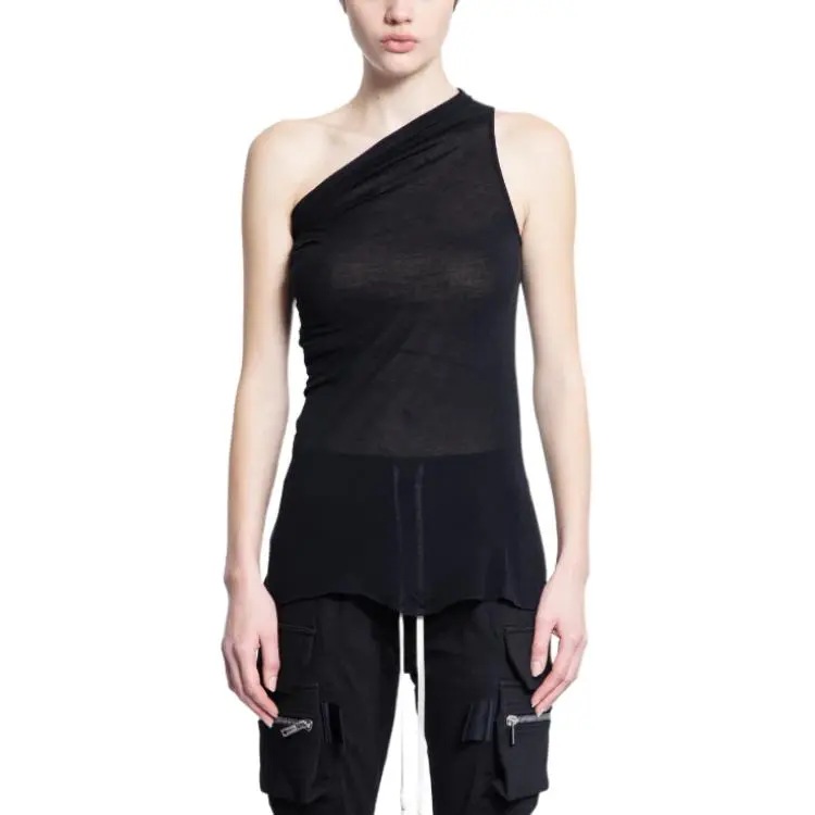 RICK OWENS Athena Asymmetric Neck Top-2