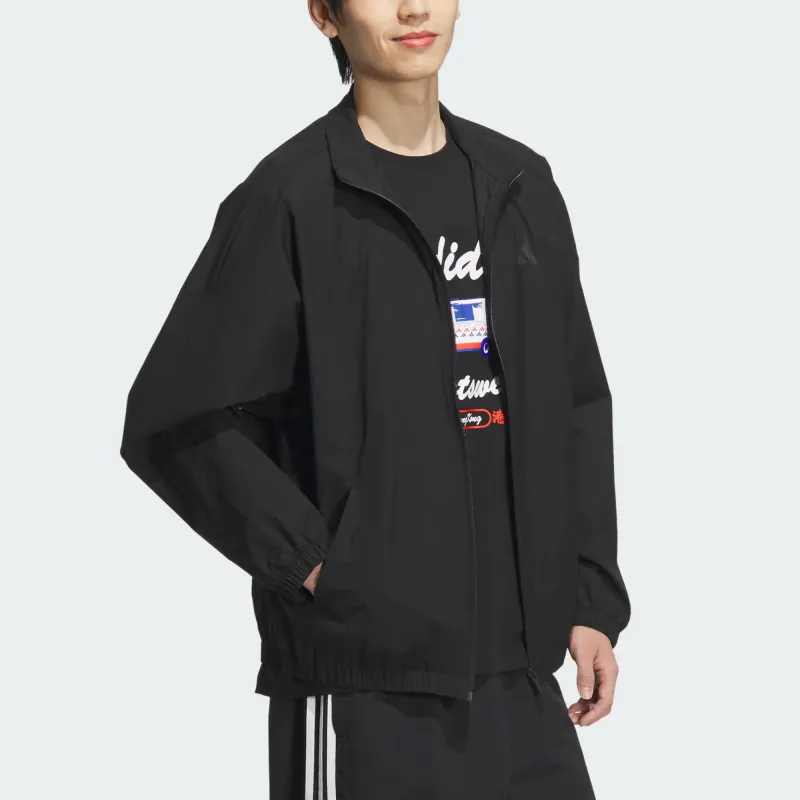 Adidas Lounge WOVEN SPORTSWEAR Jacket Men's Black-2
